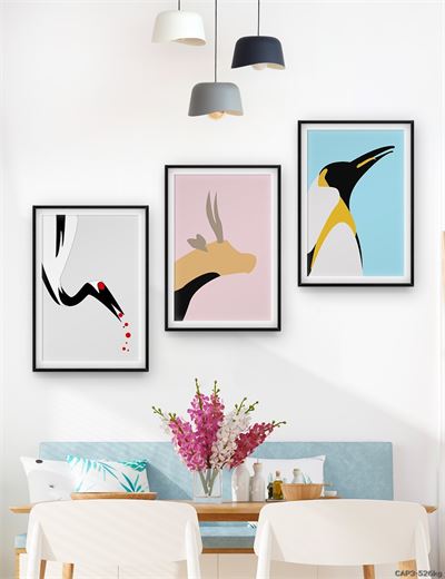 Động vật - tranh vẽ dễ thương CAP3-526kg