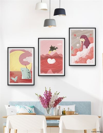 Động vật - tranh vẽ dễ thương CAP3-507kg