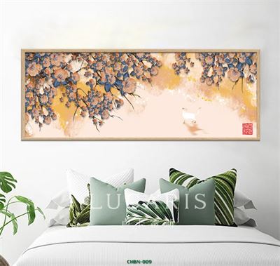 Chú mèo chơi hoa - mùa xuân CHBN-009