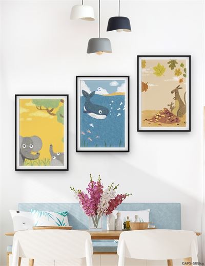 Động vật - tranh vẽ dễ thương CAP3-509kg