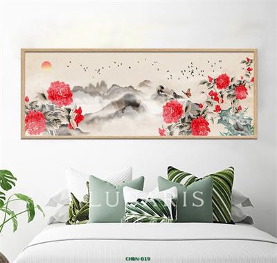 Hoa mẫu đơn màu đỏ CHBN-019