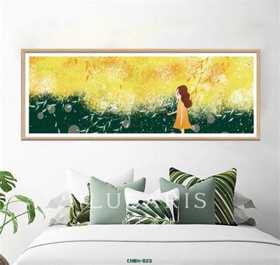 Hoa vàng mùa thu - tranh vẽ CHBN-023