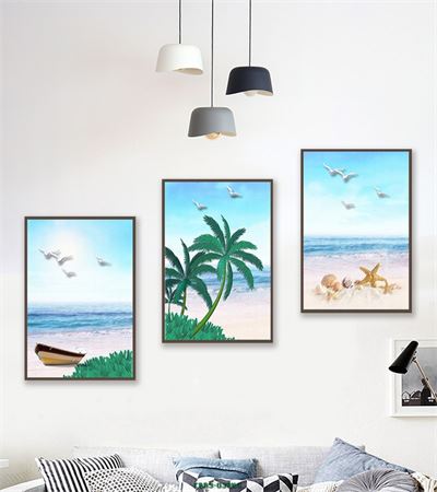 Thuyền - biển - dừa-ốc biển CBB3-033KG