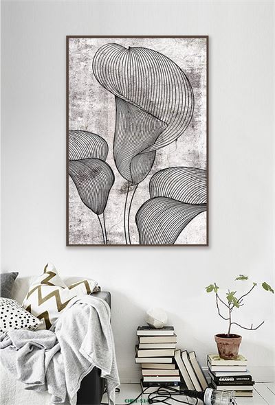 Hoa đen trắng CHD1-514