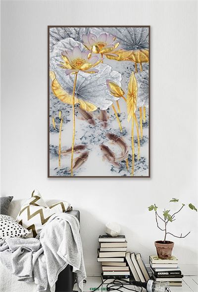 Hoa sen và cá chép CHD1-103KG