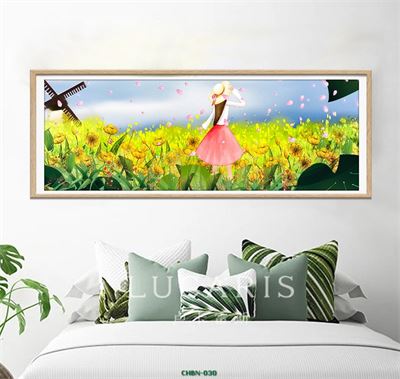 Cô gái giữa cánh đồng hoa vàng CHBN-030