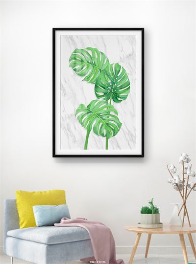 Hoa lá tranh vẽ CHL1-032-KG