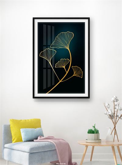 Hoa lá tranh vẽ CHL1-030-KG