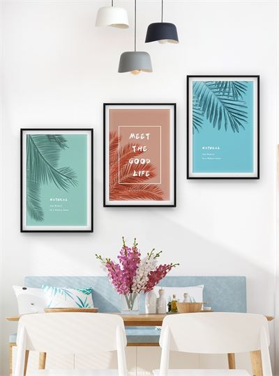 Lá nhiệt đới tranh vẽ CHL3-033-KG