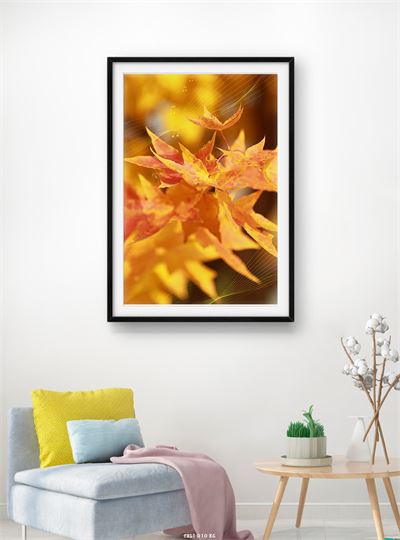 Hoa lá tranh vẽ CHL1-010-KG