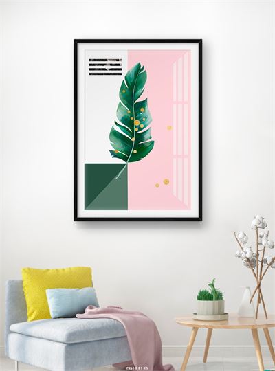 Hoa lá tranh vẽ CHL1-021-KG