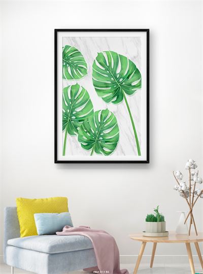 Hoa lá tranh vẽ CHL1-011-KG