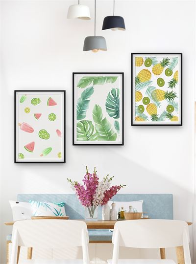 Hoa lá quả tranh vẽ CHL3-017-KG