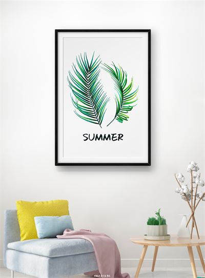 Hoa lá tranh vẽ CHL1-016-KG