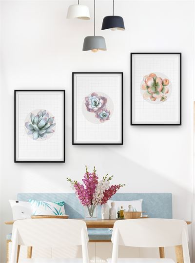 Xương rồng tranh vẽ CHL3-018-KG