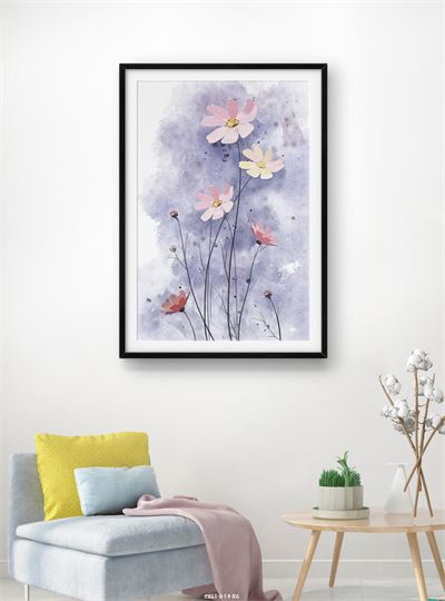 Hoa lá tranh vẽ CHL1-014-KG