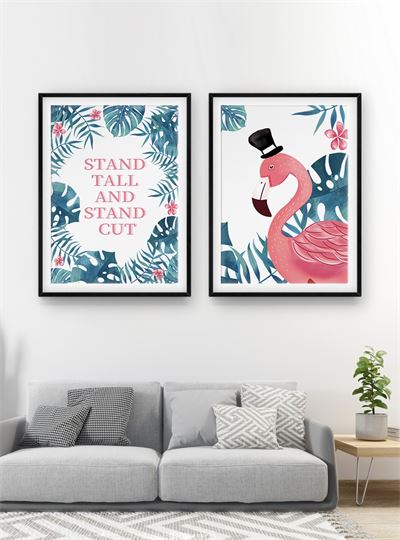 Hoa lá tranh vẽ CHL2-007-KG