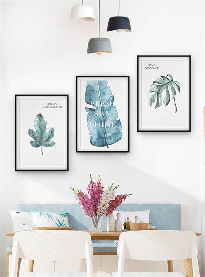 Lá nhiệt đới - tranh vẽ CHL3-003-KG