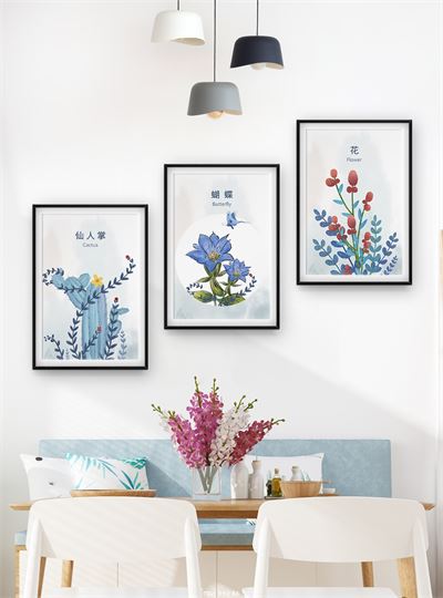 Hoa lá tranh vẽ CHL3-030-KG