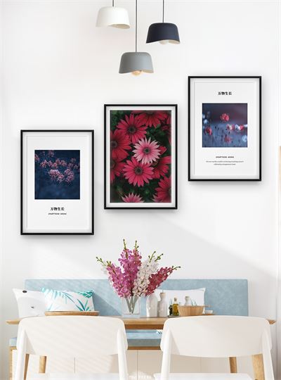 Hoa lá tranh vẽ CHL3-042-KG