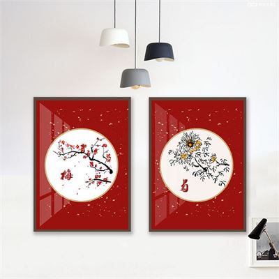 Hoa cúc mùa thu - tranh gương CHC2-005-KG