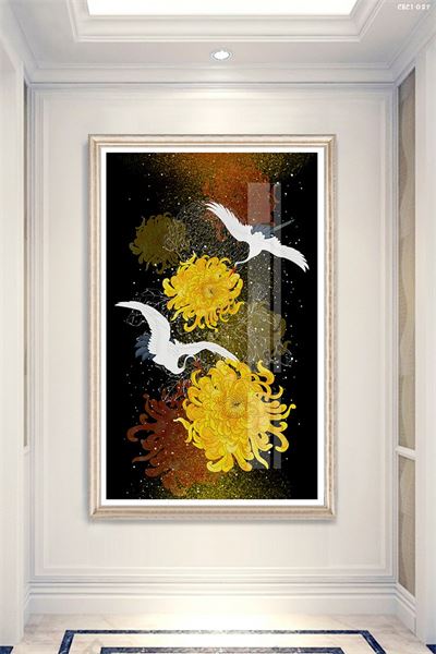 Tranh hoa cúc CHC1-027