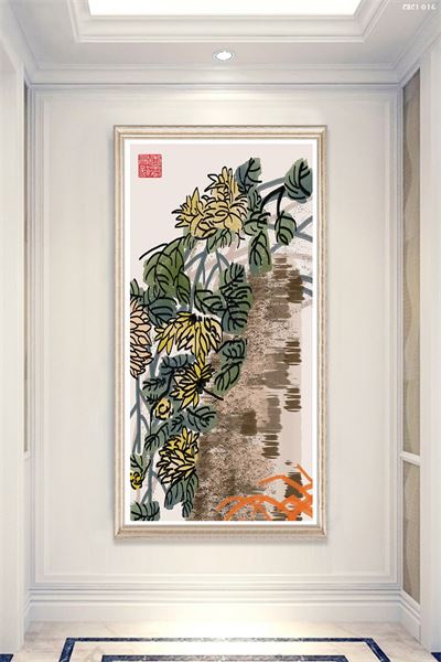 Tranh hoa cúc CHC1-016