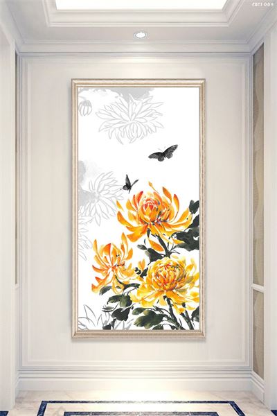 Tranh hoa cúc CHC1-005