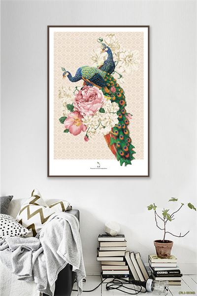 Chim Công đậu trên hoa CPL1-003KG