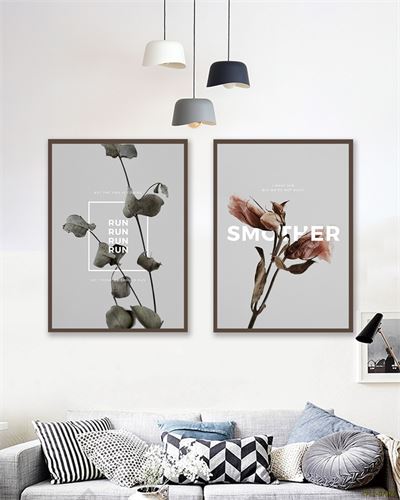 Tranh bộ hoa và lá CPL2-073KG