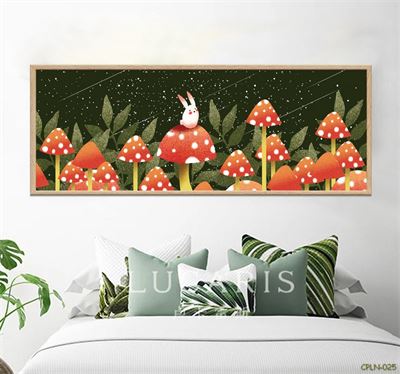 Tranh Nấm và thỏ CPLN-025