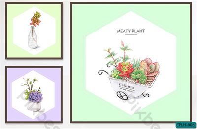 Tranh bộ xe Hoa nhỏ CPLH-006