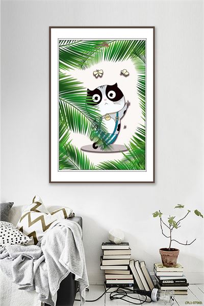 Mèo con và lá cây CPL1-070KG