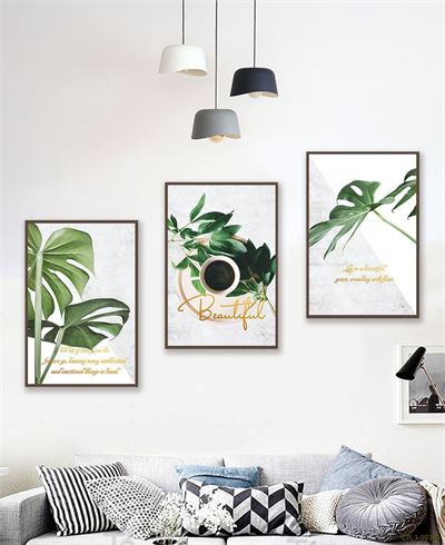 Tranh bộ tách trà xanh lá cây CPL3-083KG