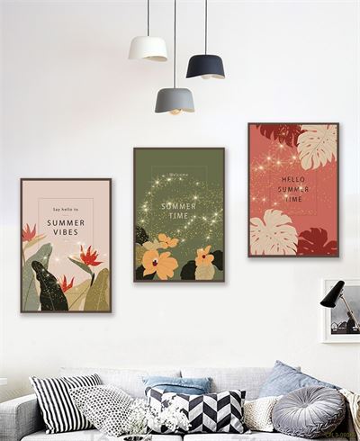 Tranh bộ hoa và lá CPL3-080KG