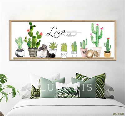 Tranh vườn cây Xương Rồng nhỏ CPLN-020