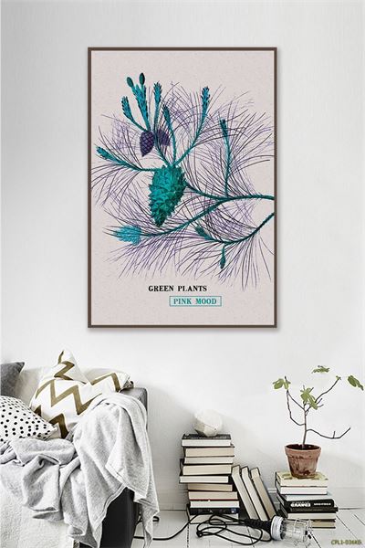 Tranh vẽ cành Thông có quả CPL1-036KG