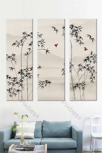 Tranh bộ sơn thủy hữu tình CPL1-066KG