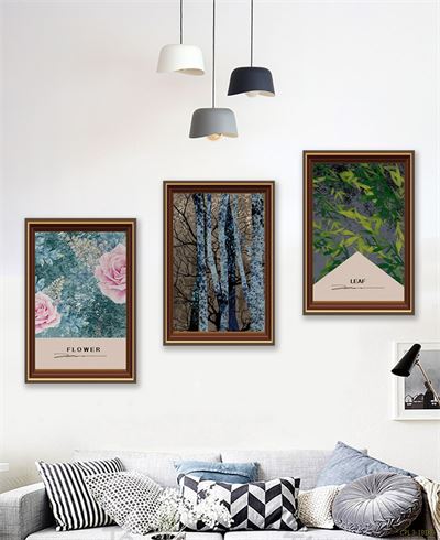 Tranh bộ Hoa và hàng cây CPL3-181KG