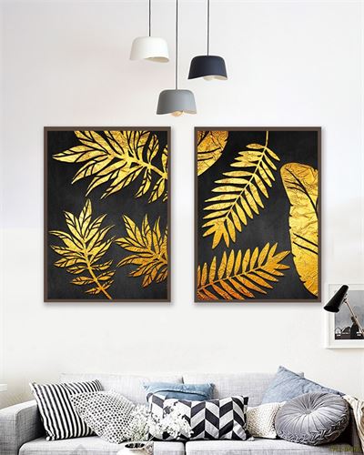 Tranh bộ lá cây Vàng CPL2-043KG