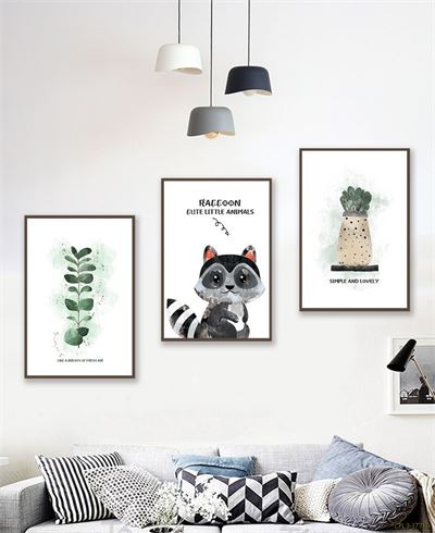 Tranh bộ chú sóc nhỏ bên cây CPL3-177KG