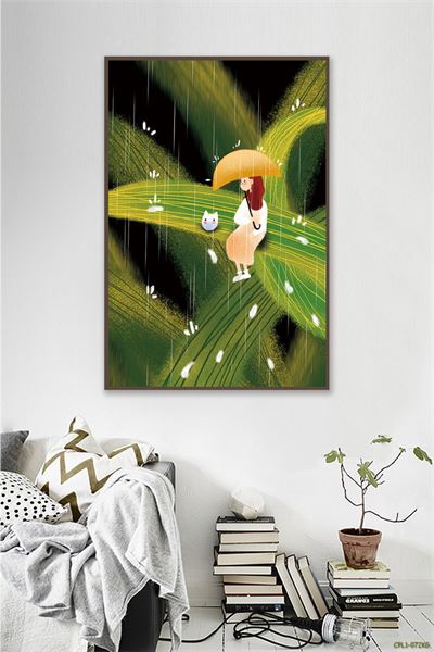 Tranh thiên thần trắng trong cơn mưa CPL1-072KG