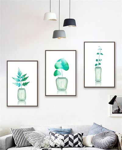 Tranh bộ lọ cây Xanh CPL3-102KG