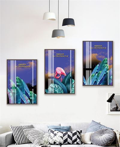 Tranh bộ Hồng Hạc bên cây CPL3-129KG