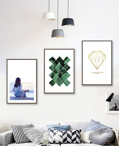 Tranh cô gái vaf hình học  CPL3-149KG