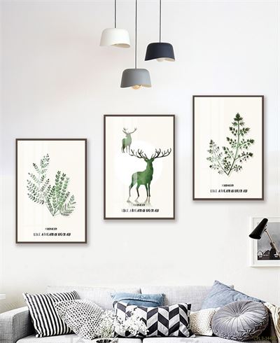 Tranh bộ động vật bên cây CPL3-144KG