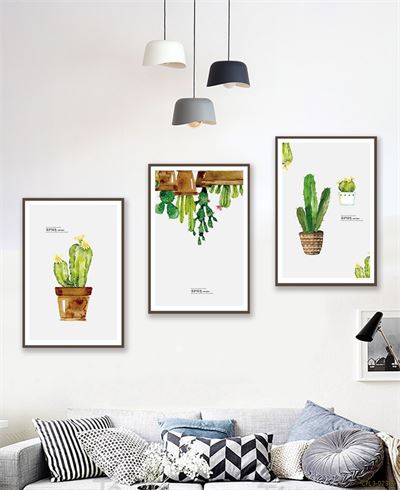 Tranh bộ cây Xương Rồng CPL3-023KG