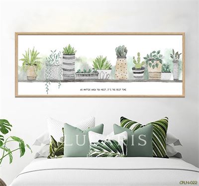 Tranh vườn cây nhỏ bên hiên nhà CPLN-022