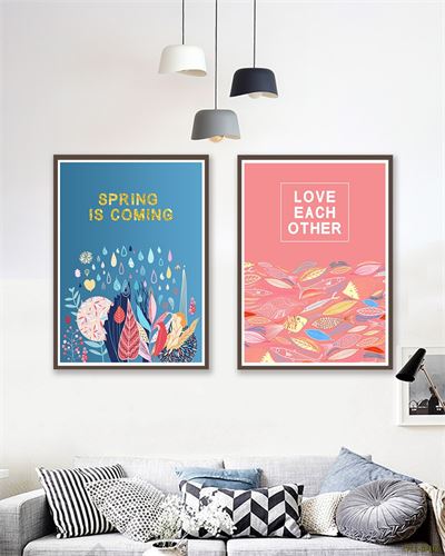 Tranh bộ lá cây nhiều màu CPL2-092KG