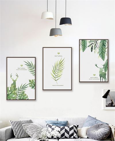 Tranh bộ lá cây và động vật CPL3-071KG